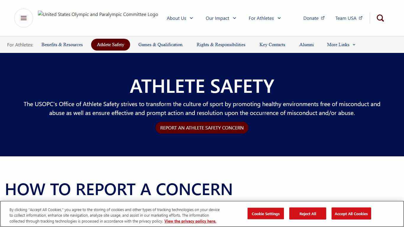 Athlete Safety USOPC